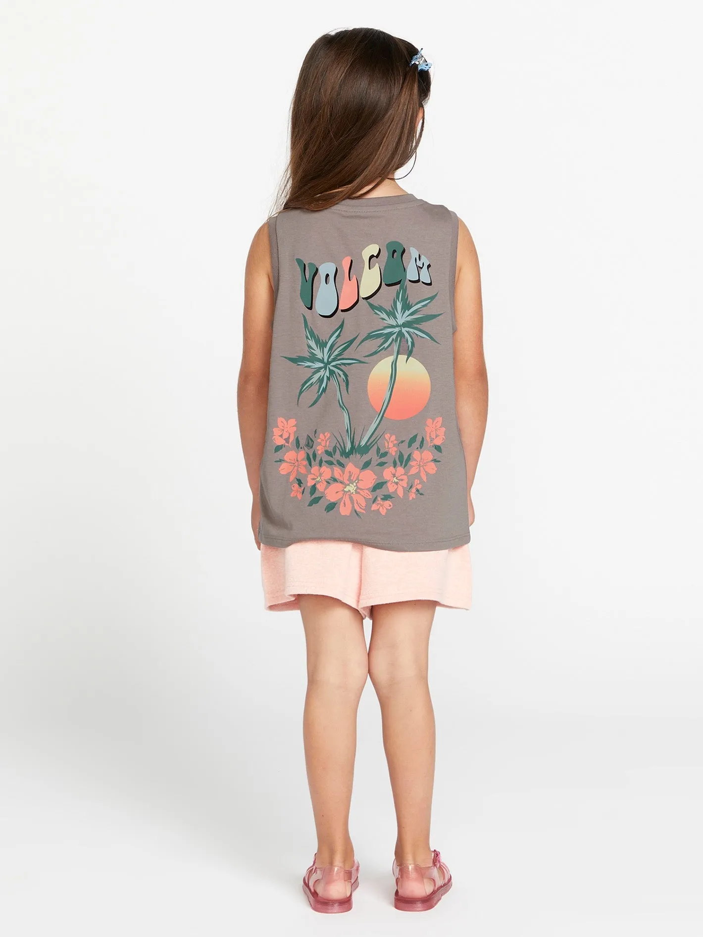 Girls Flexin Muscle Tank - Daze Grey sold by Volcom product image thumbnail 4