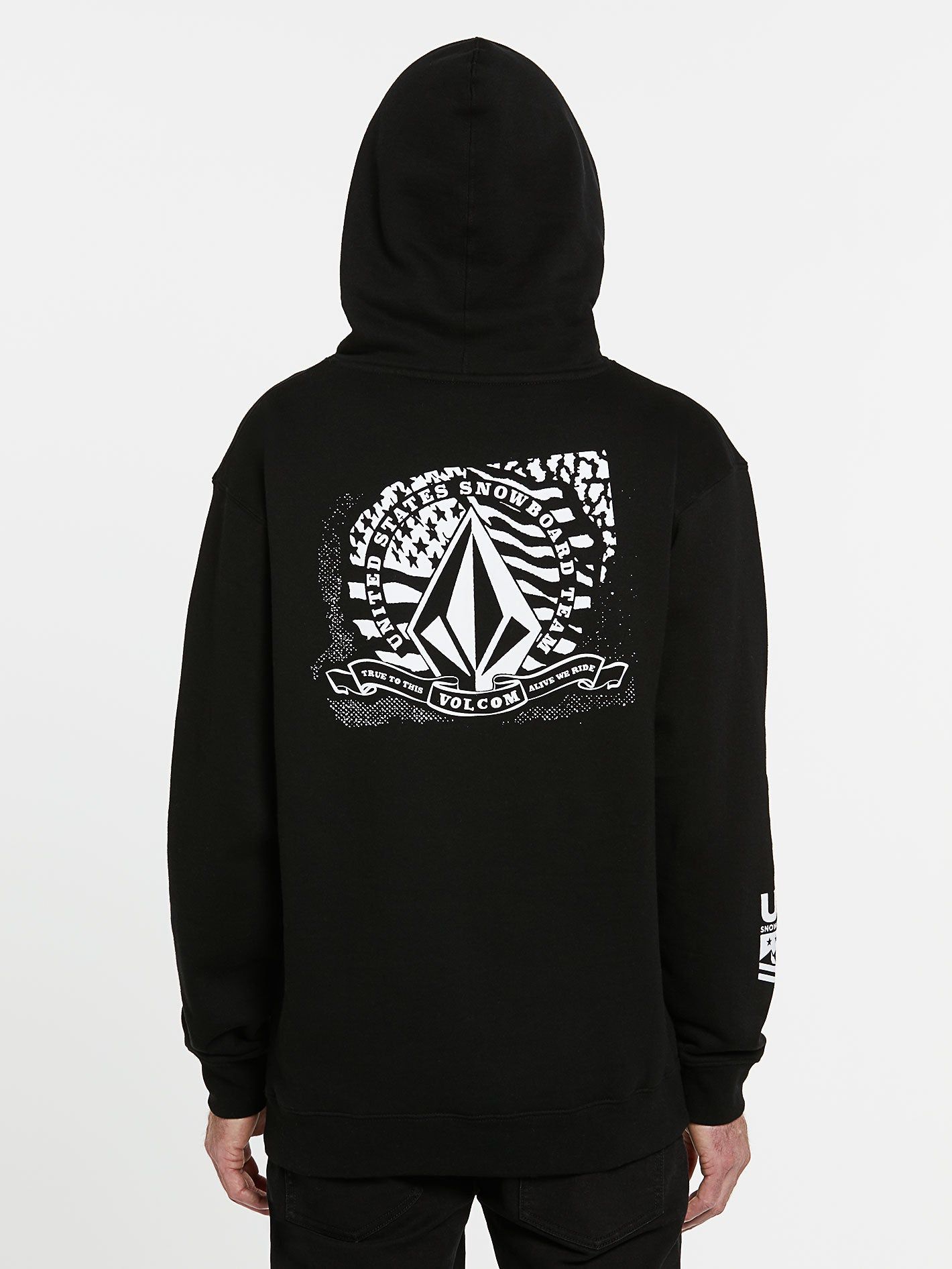 Mens USA Pullover - Black sold by Volcom product image thumbnail 2