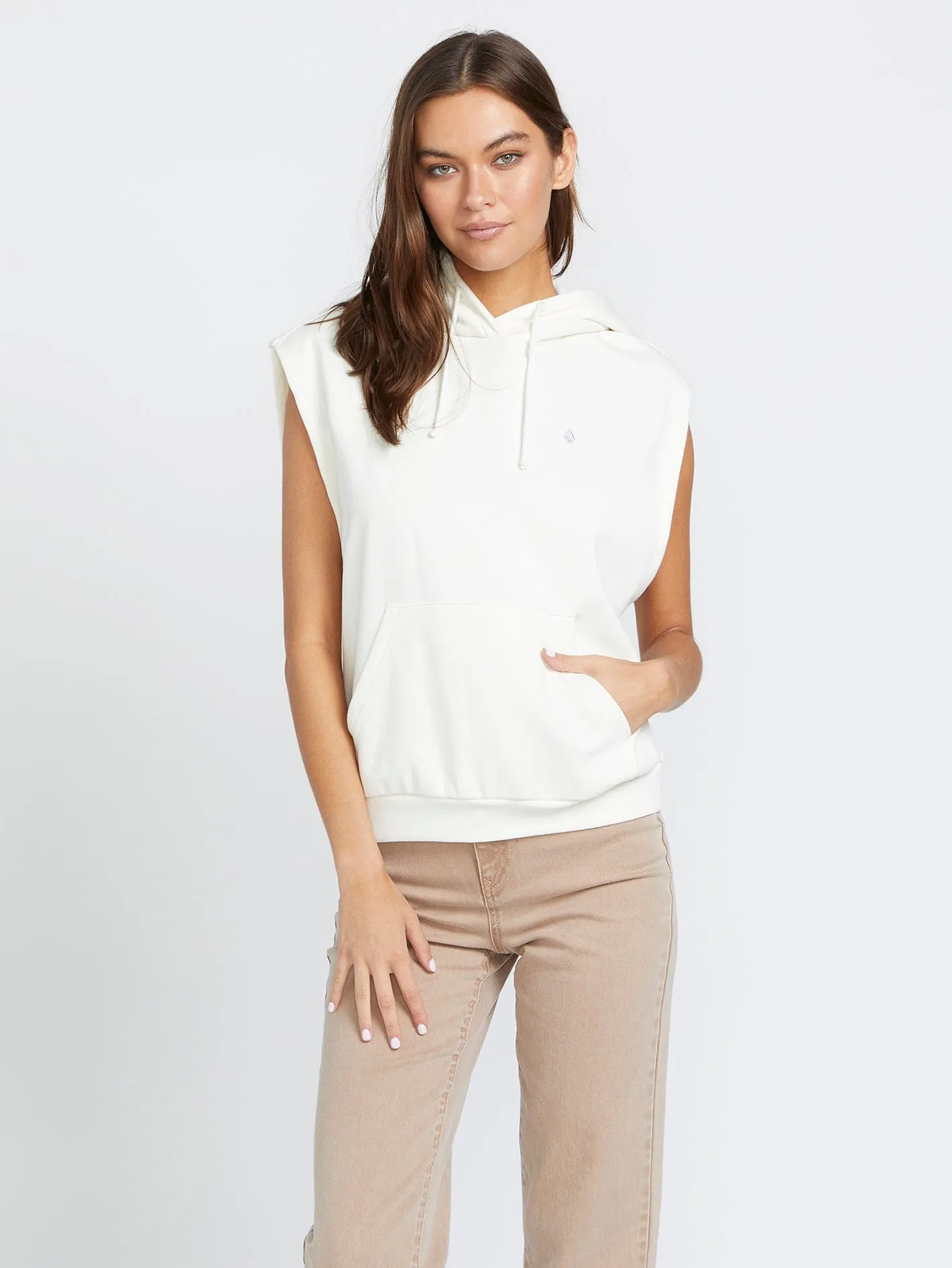 Sleeveless Hoodie - Star White sold by Volcom product image thumbnail 3