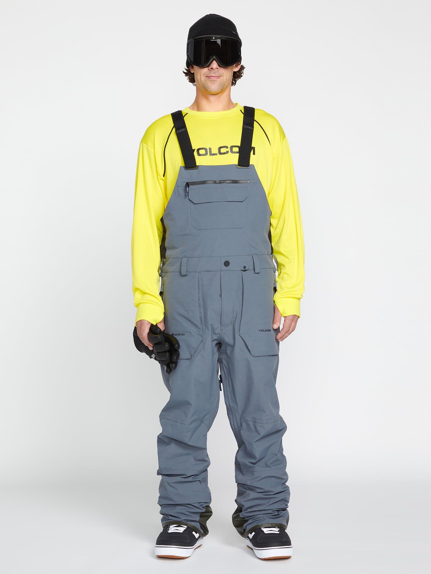 Mens Rain Gore-Tex Bib Overall - Dark Grey (2022) sold by Volcom