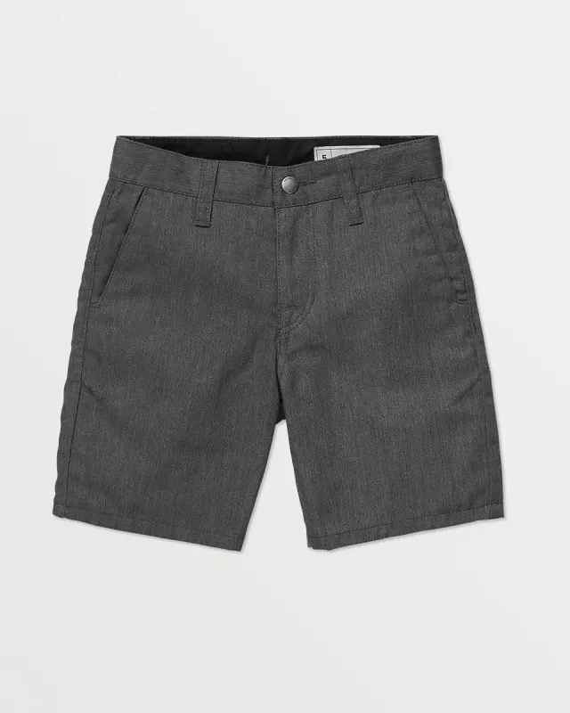 Little Boys Frickin Chino Shorts - Charcoal Heather sold by Volcom