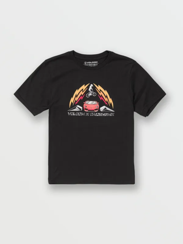 Little Boys Sender Short Sleeve Tee - Black sold by Volcom