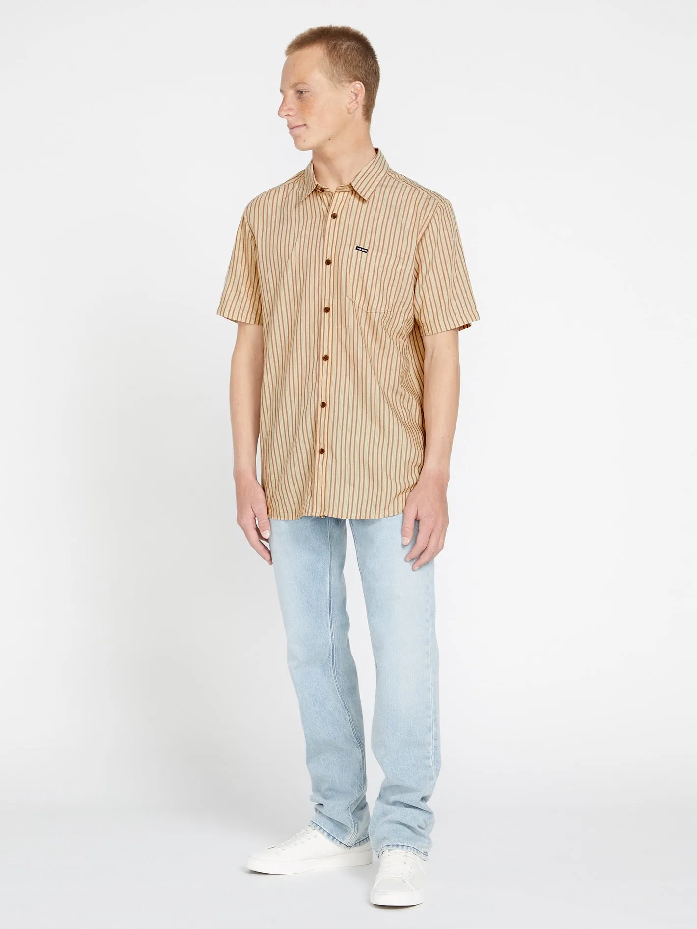 Barstone Woven Short Sleeve Shirt - Grain sold by Volcom product image thumbnail 3