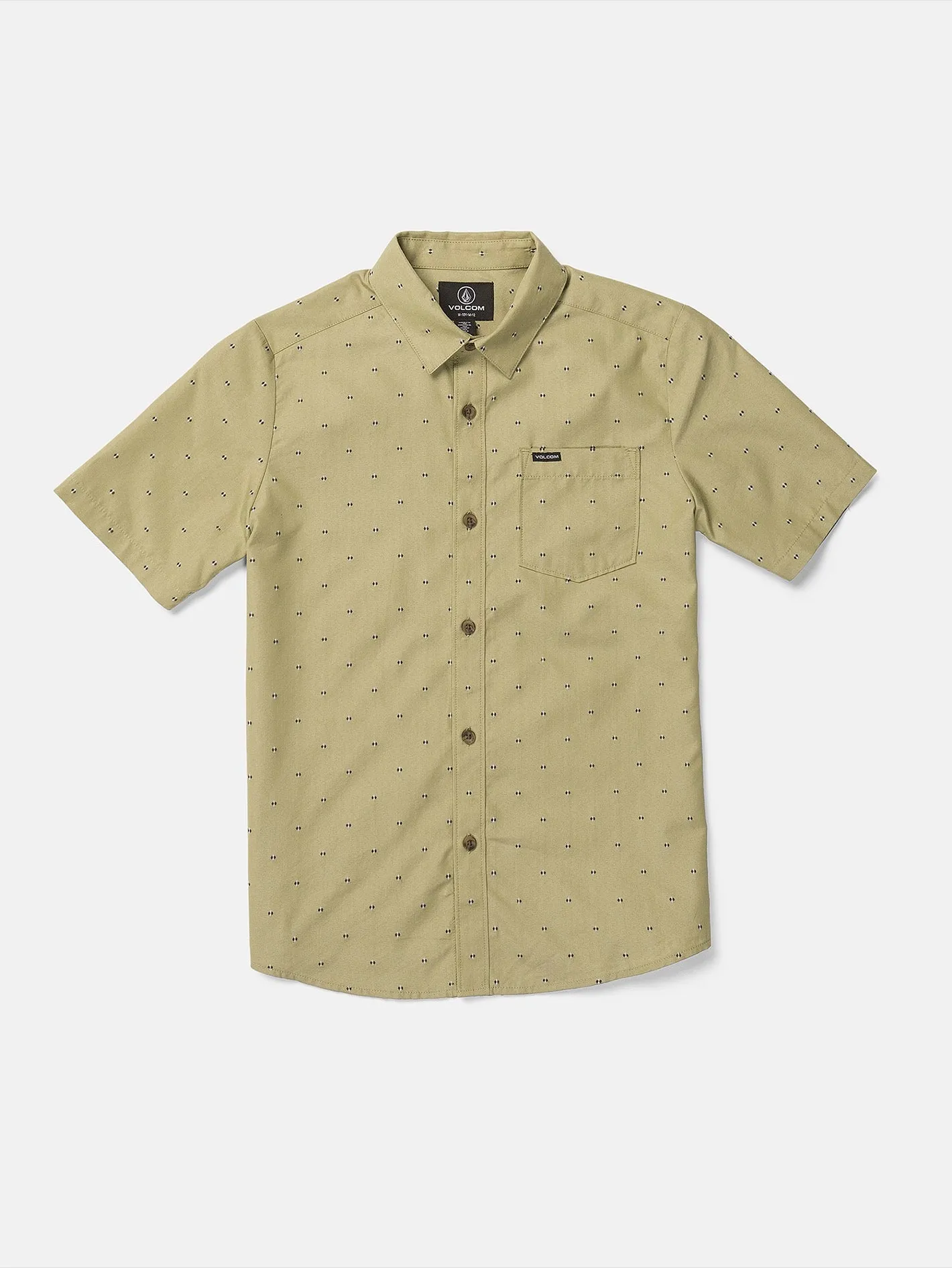 Big Boys Stonemarcos Short Sleeve Shirt - Vintage Green sold by Volcom