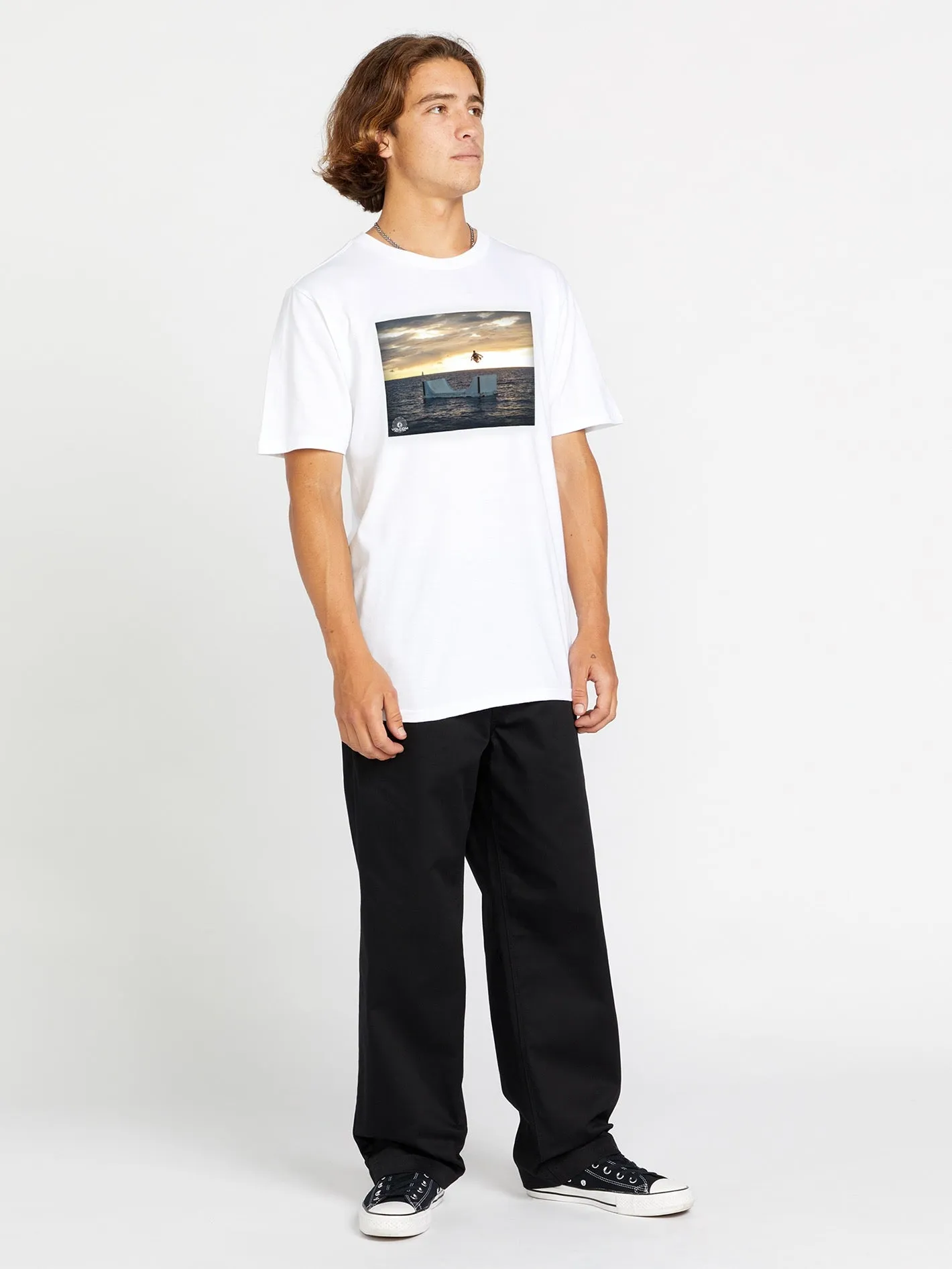 Ttt Poster Short Sleeve Tee - White sold by Volcom product image thumbnail 3