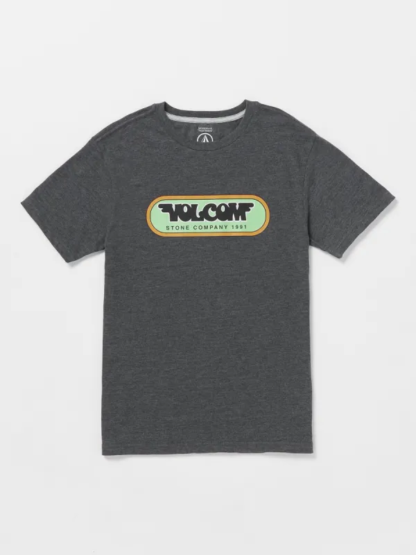 Big Boys Heavy Gain Short Sleeve Tee - Dark Black Heather sold by Volcom