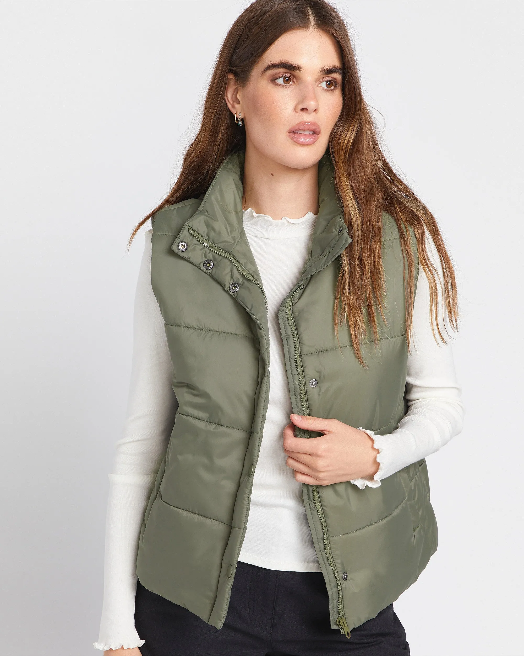 Puff It Vest - Army Green Combo sold by Volcom product image thumbnail 5