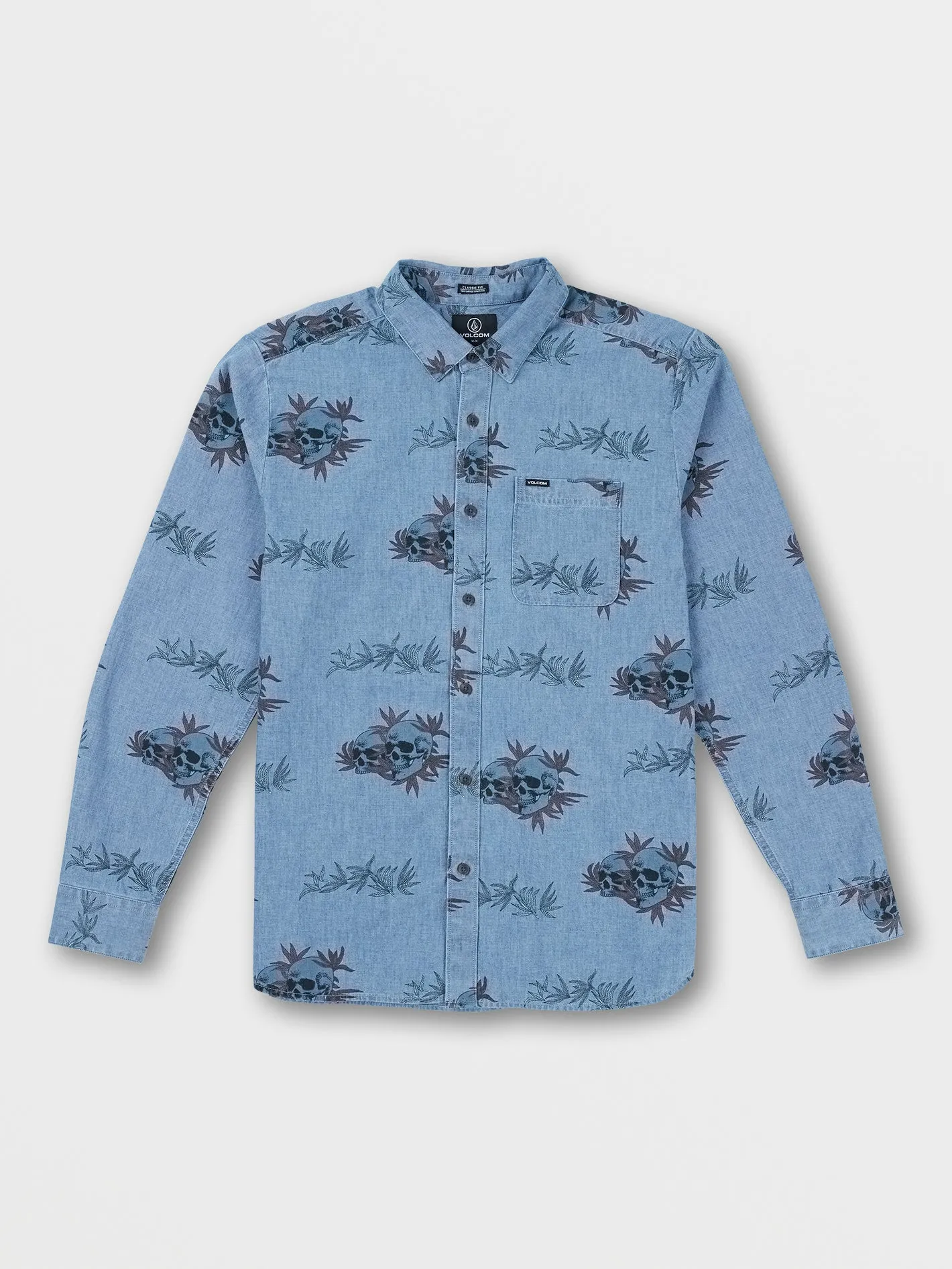 Rise And Stone Long Sleeve Shirt - Chambray sold by Volcom product image thumbnail 3