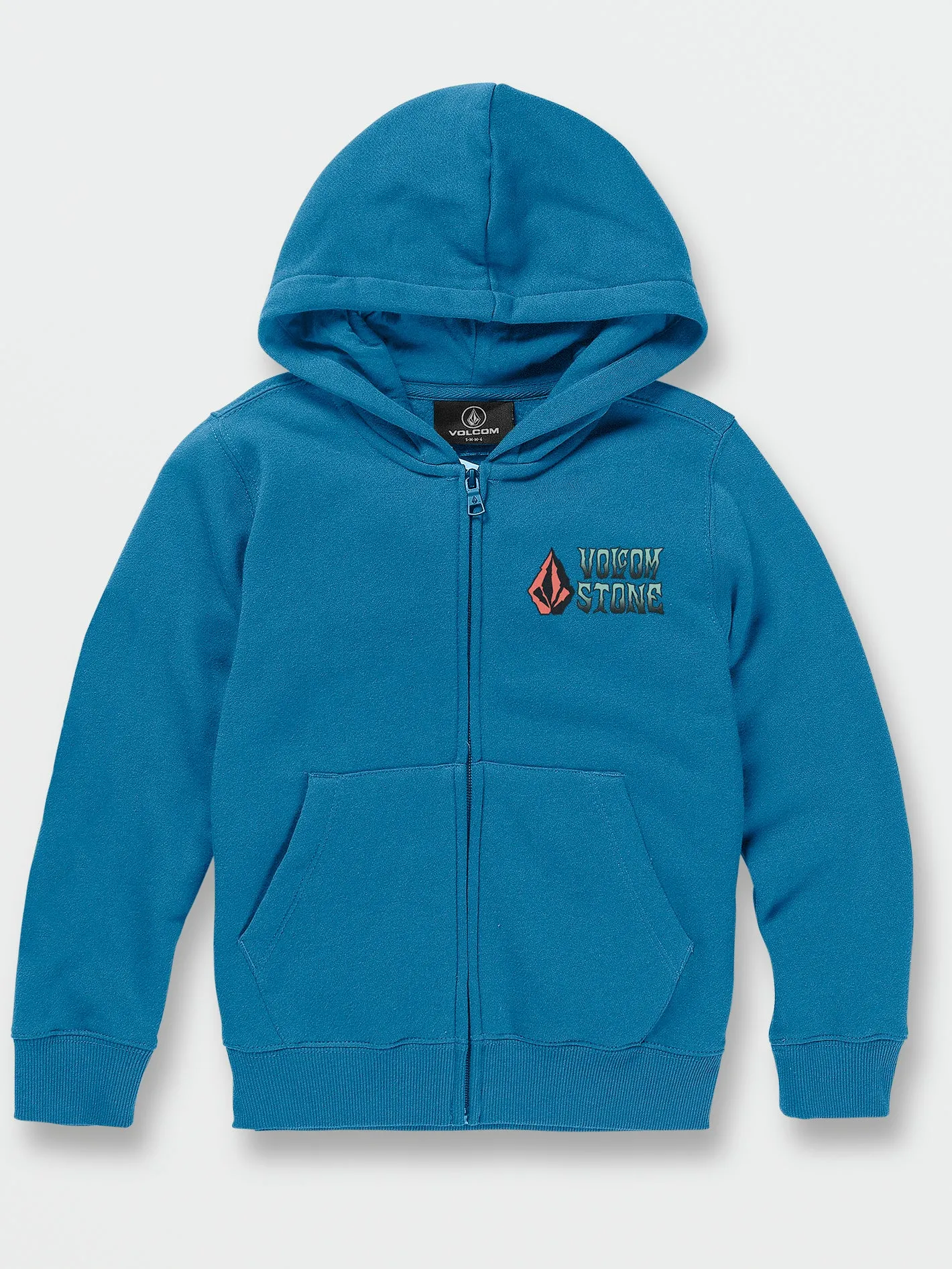 Little Boys Bat Wheel Zip Hoodie - Blue Drift sold by Volcom