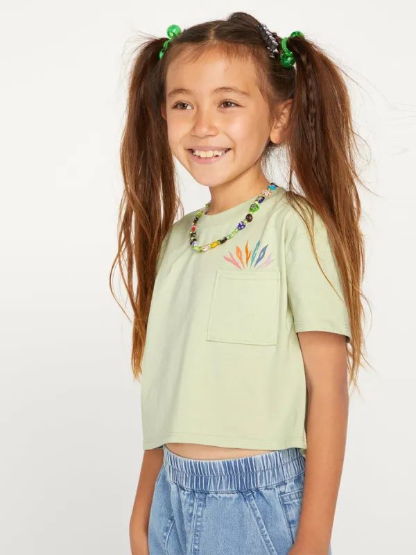 Girls Pocket Dial Tee - Sage sold by Volcom