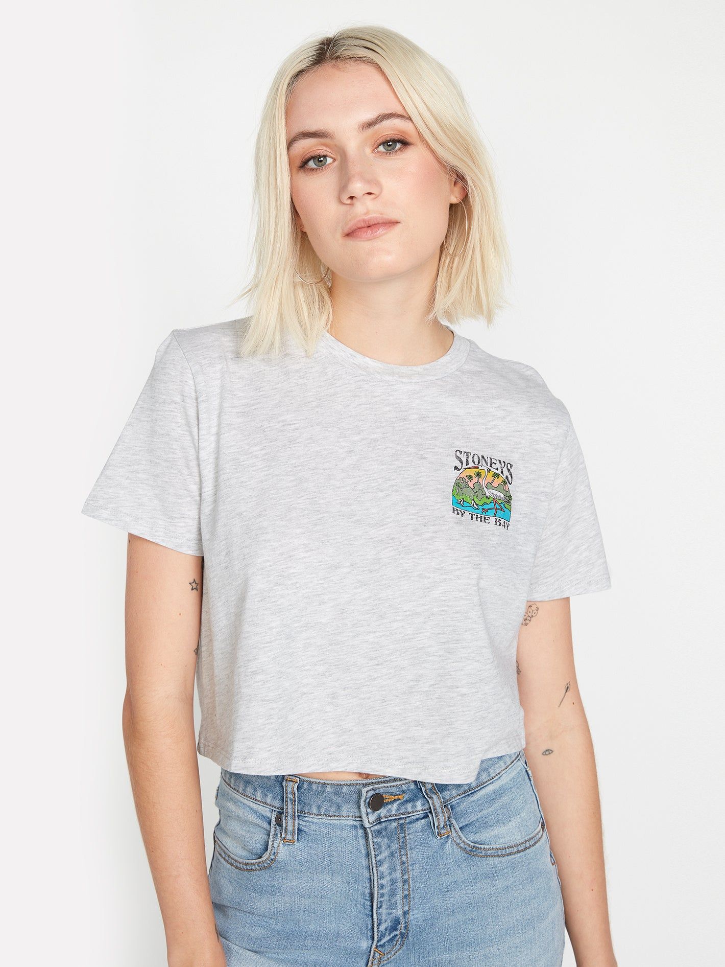 Enernet Short Sleeve Tee - Light Grey sold by Volcom