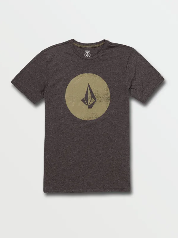 Stencil Stone Short Sleeve Tee - Heather Black sold by Volcom