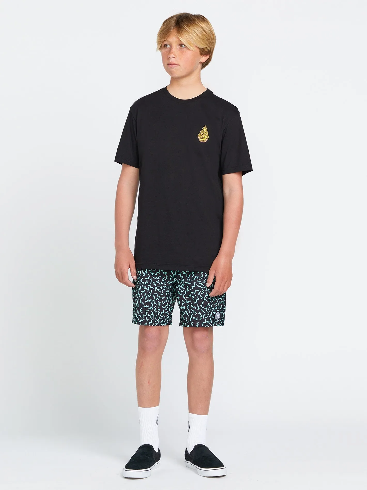 Big Boys Asphalt Beach Trunks - Black sold by Volcom