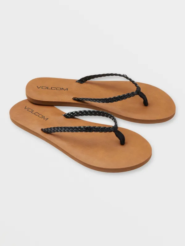 Forever Braided Sandal - Black sold by Volcom