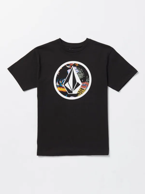 Little Boys Crisp Stone Fill Short Sleeve Tee - Black sold by Volcom