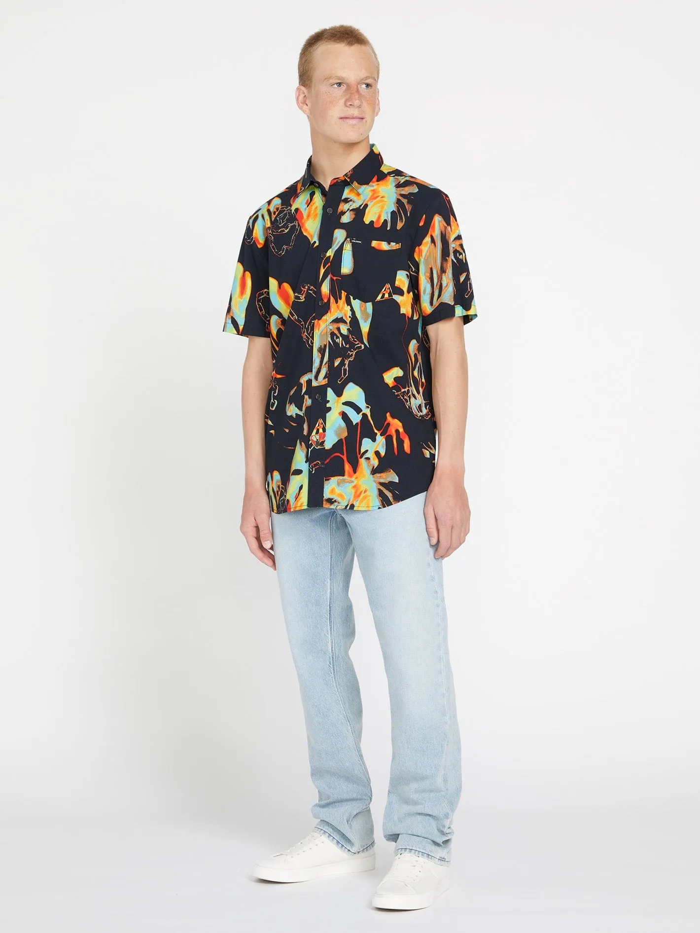 Paradise Bound Woven Short Sleeve Shirt - Black sold by Volcom product image thumbnail 3