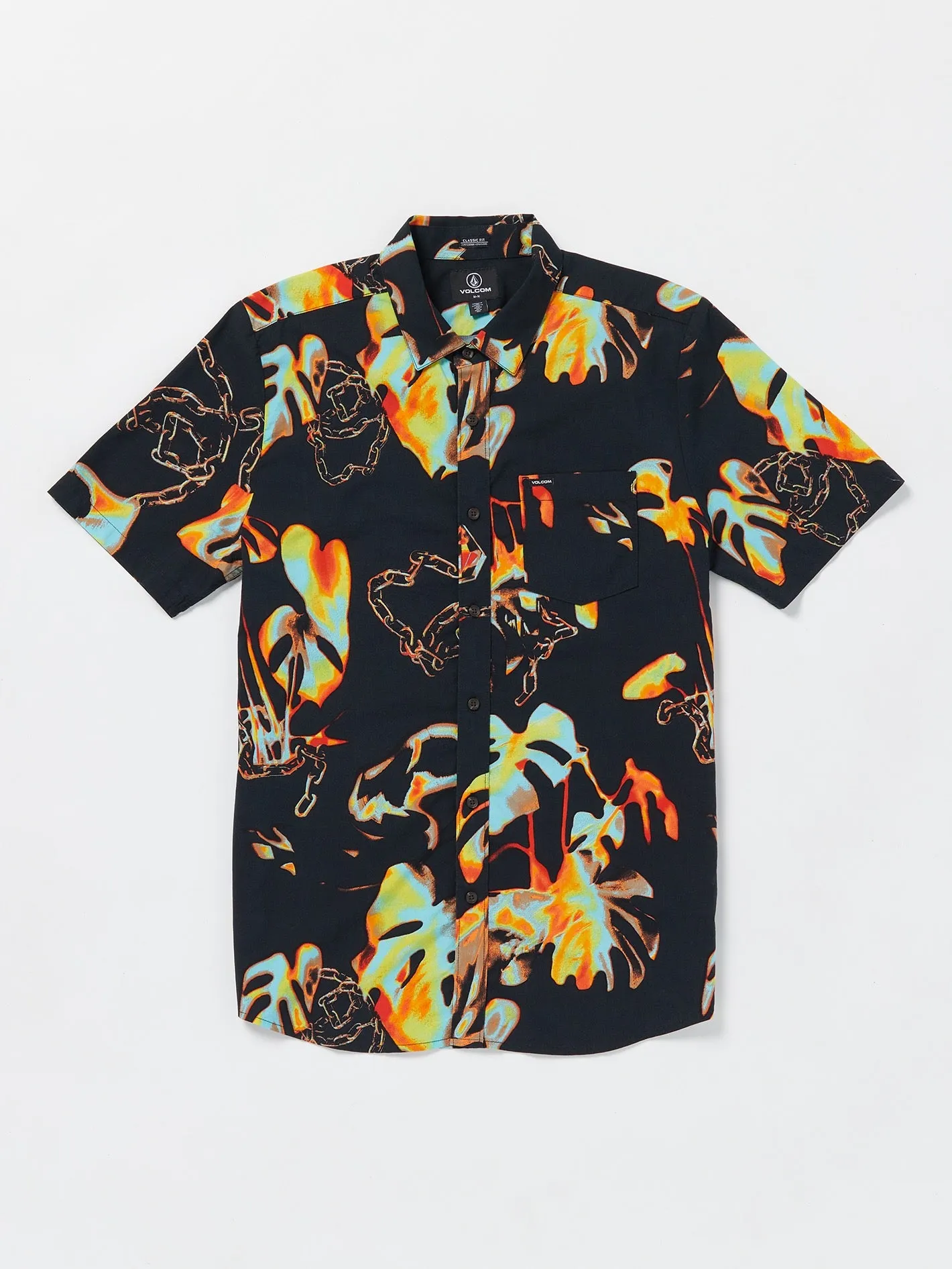 Paradise Bound Woven Short Sleeve Shirt - Black sold by Volcom