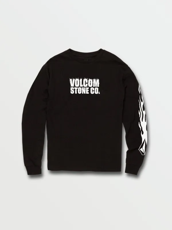 Little Boys Ignighter Long Sleeve Tee - Black sold by Volcom