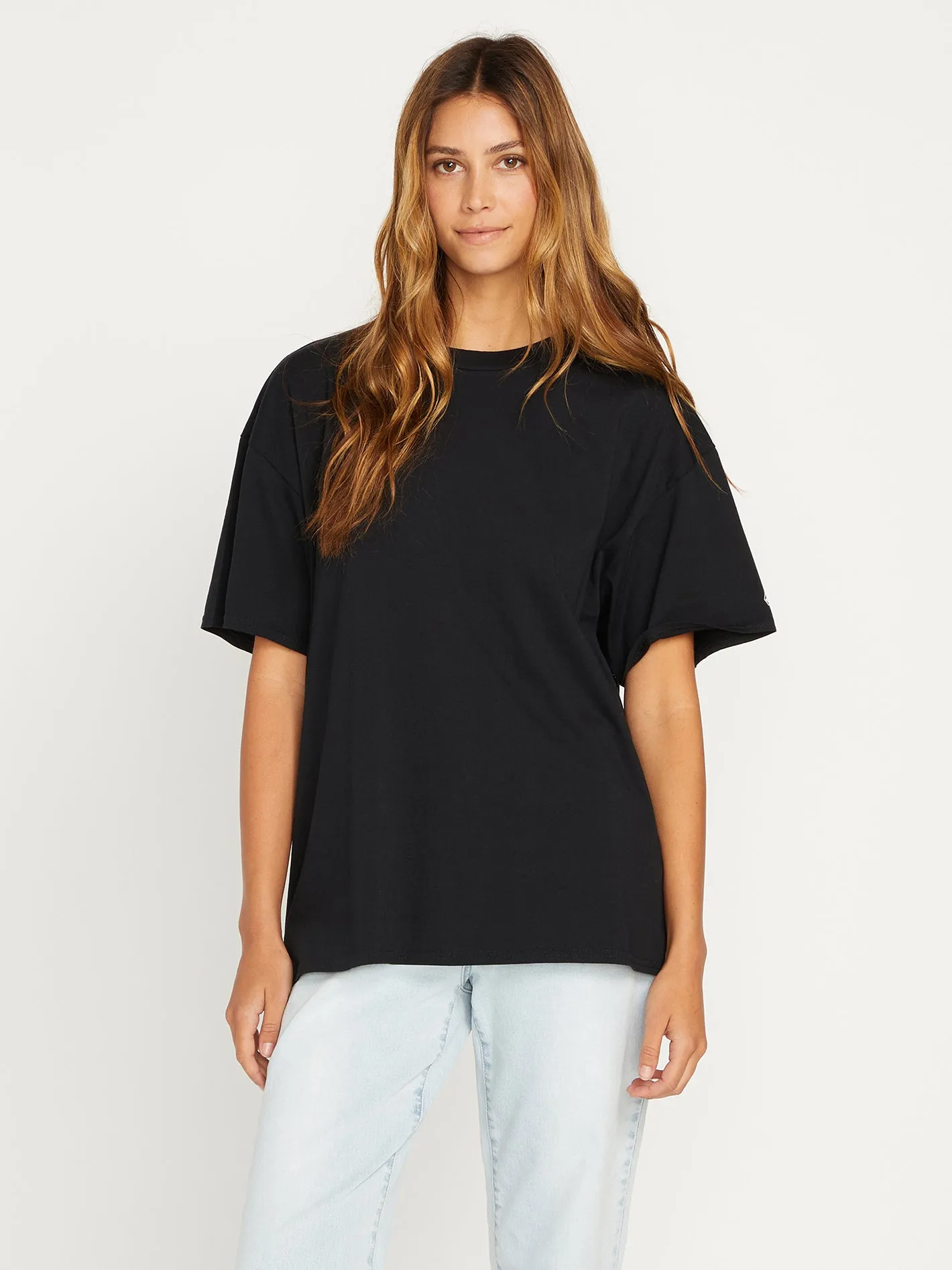 Stones Throw Solid Short Sleeve Tee - Black sold by Volcom