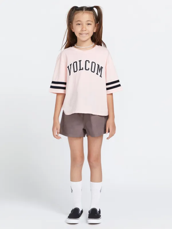Girls Truly Stoked Tee - Light Peony sold by Volcom