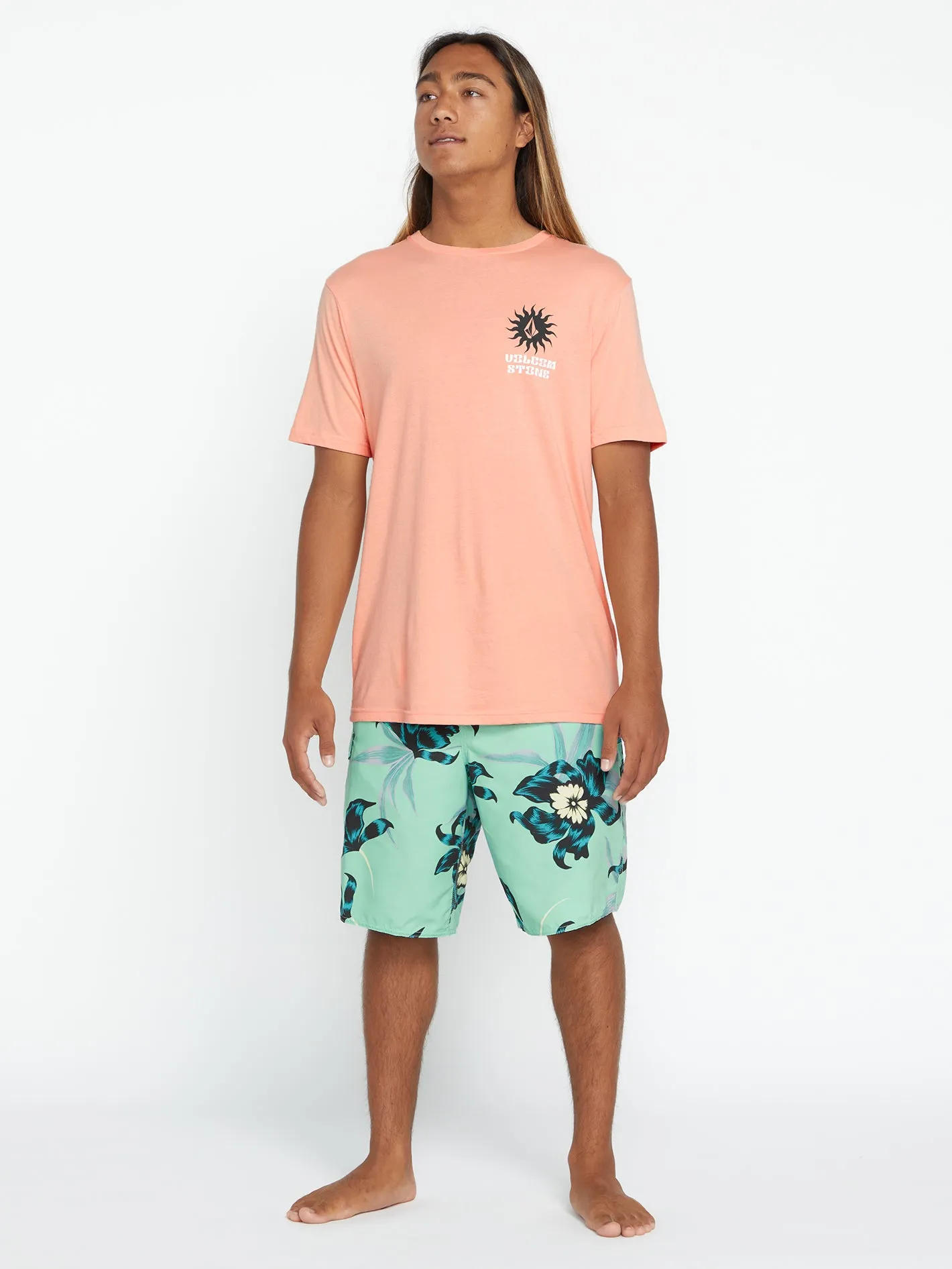 Farm to Yarn Rayz Short Sleeve Tee- Summer Orange sold by Volcom