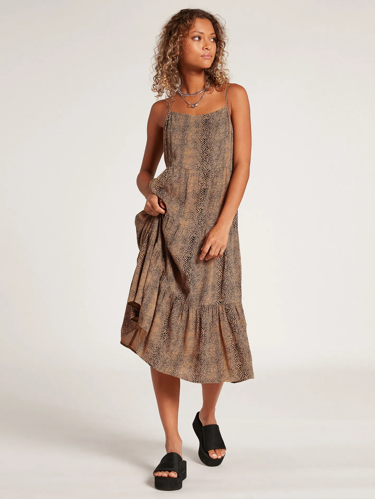 Snakedown Midi Dress - Animal Print sold by Volcom product image thumbnail 2