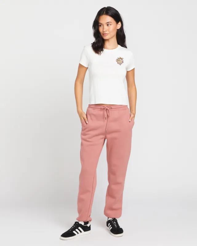 Stone Heart Up Pants - Mauve Rose sold by Volcom