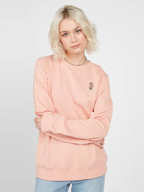 Truly Deal Sweatshirt - Hazey Pink sold by Volcom