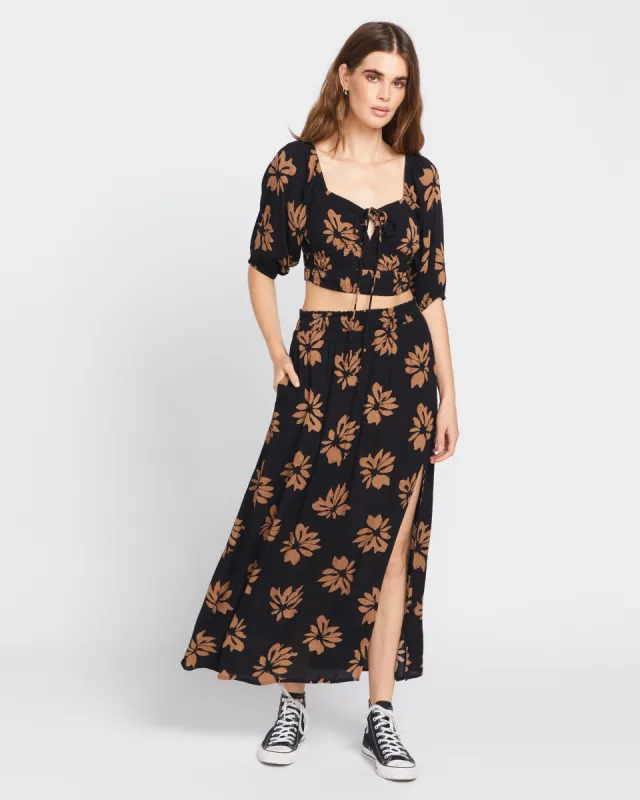 Get Wyyld Maxi Skirt - Vintage Brown sold by Volcom