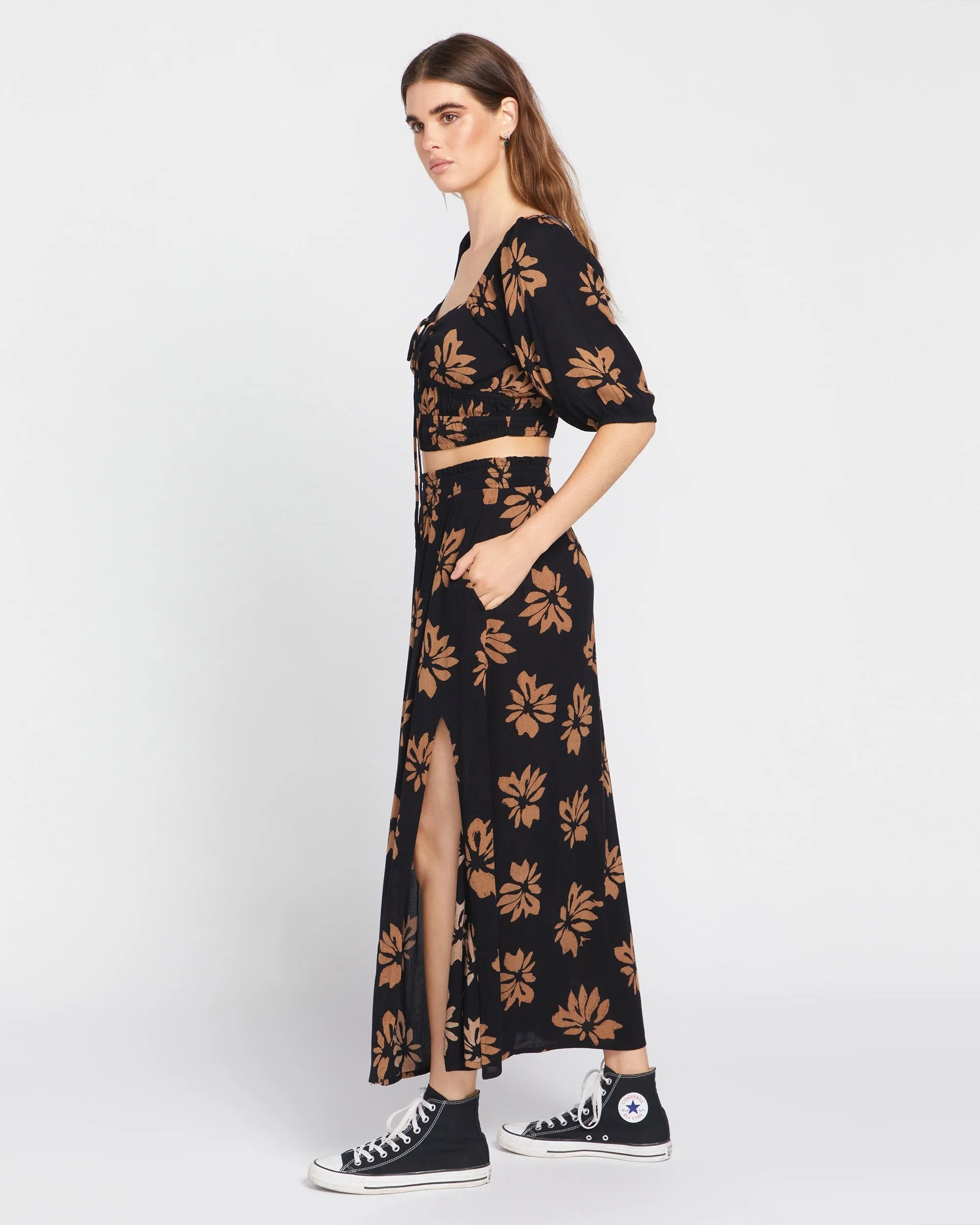 Get Wyyld Maxi Skirt - Vintage Brown sold by Volcom product image thumbnail 5