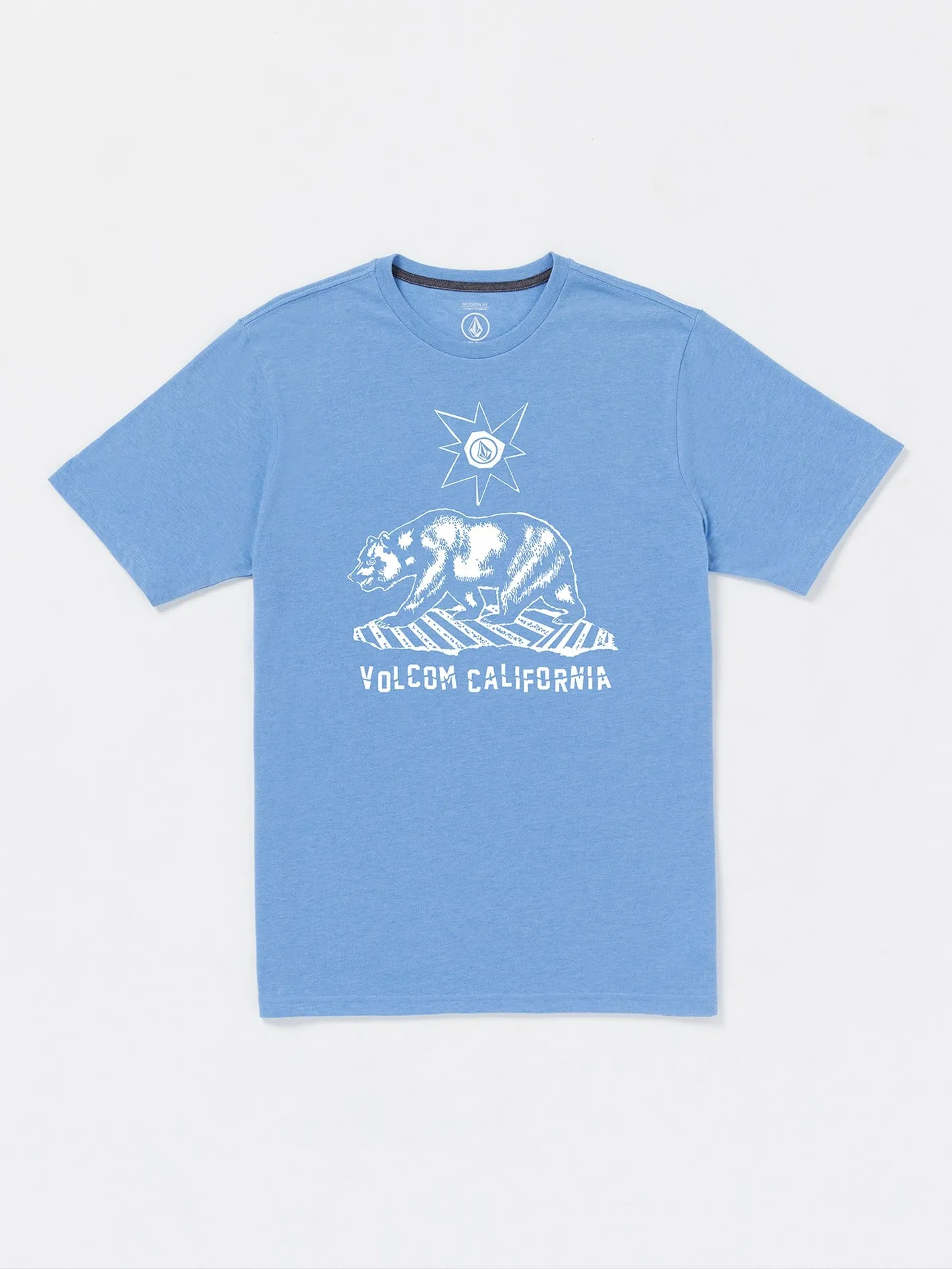 Grizzled Short Sleeve Tee - Blue Bird Heather sold by Volcom