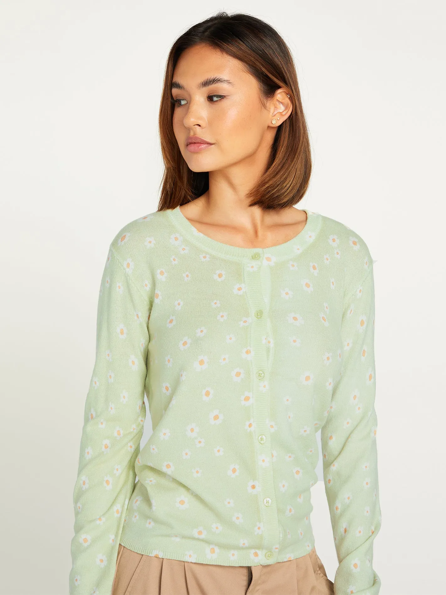 Fleurality Sweater - Sage sold by Volcom product image thumbnail 3