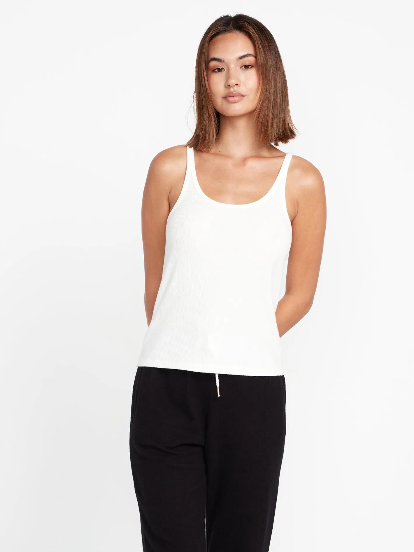 Lived in Lounge Rib Tank - Star White sold by Volcom product image thumbnail 2