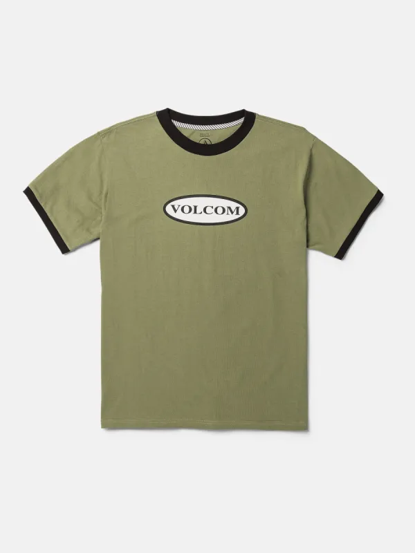 Ringer Time Short Sleeve Tee - Thyme Green sold by Volcom