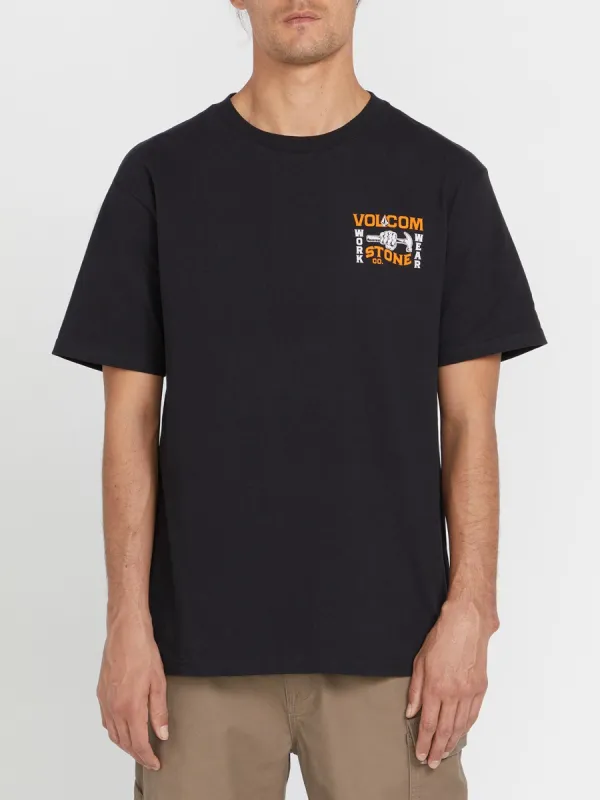 Volcom Workwear Nailed Short Sleeve Tee - Black sold by Volcom