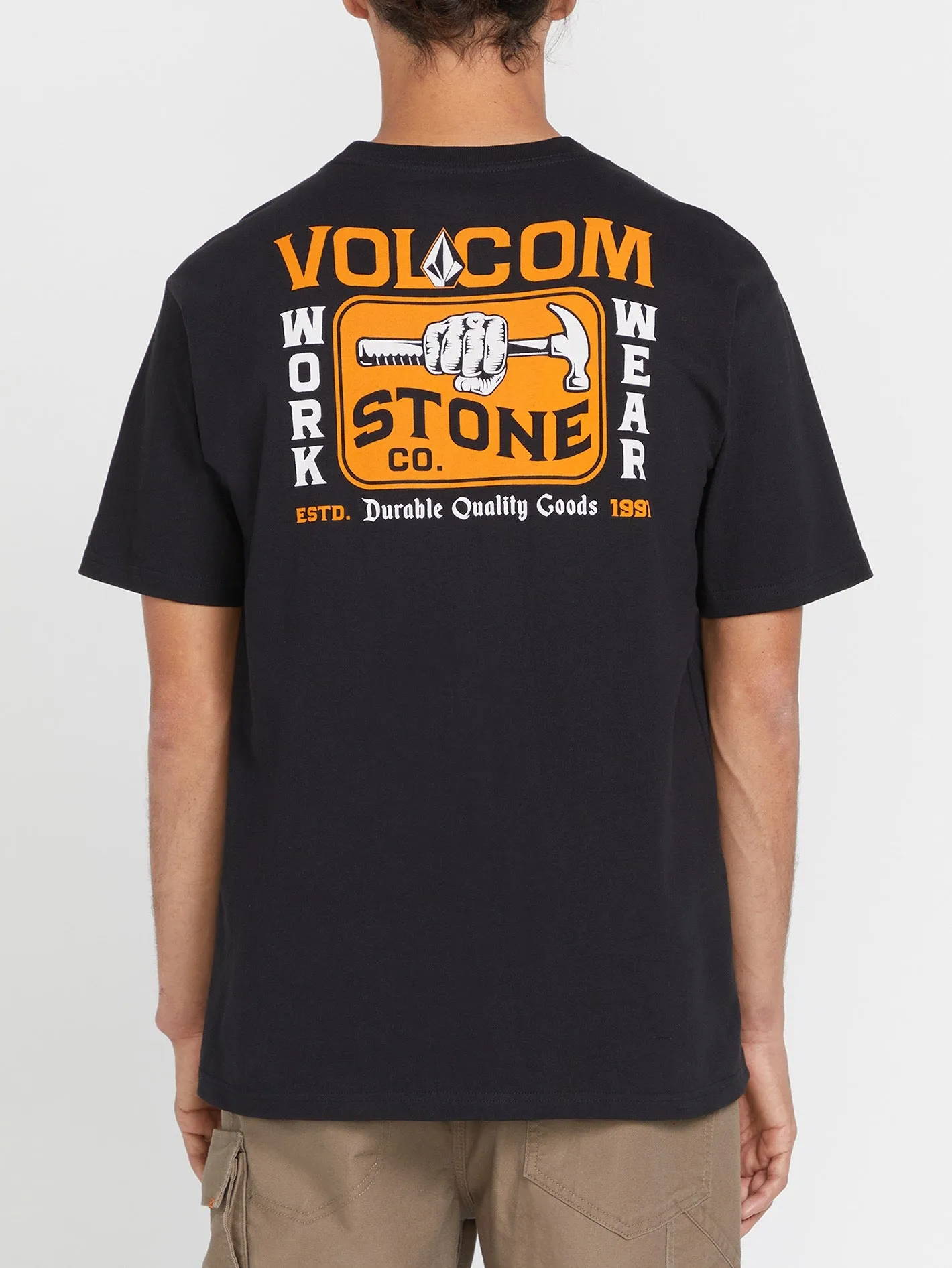 Volcom Workwear Nailed Short Sleeve Tee - Black sold by Volcom product image thumbnail 2