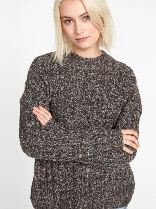 Girl Chat Sweater - Black made by Volcom