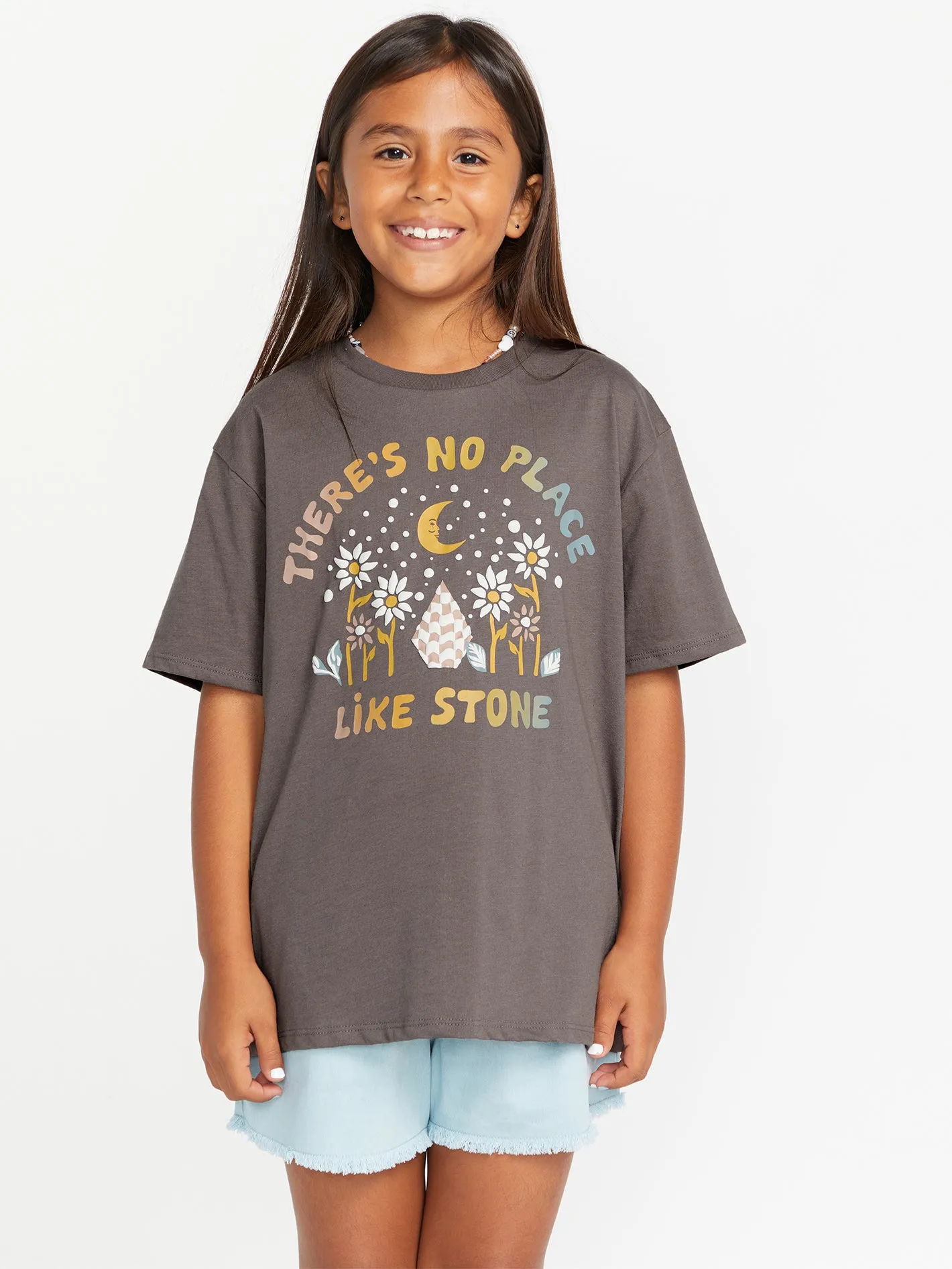 Girls Truly Stoked Boyfriend Tee - Slate Grey sold by Volcom product image thumbnail 4