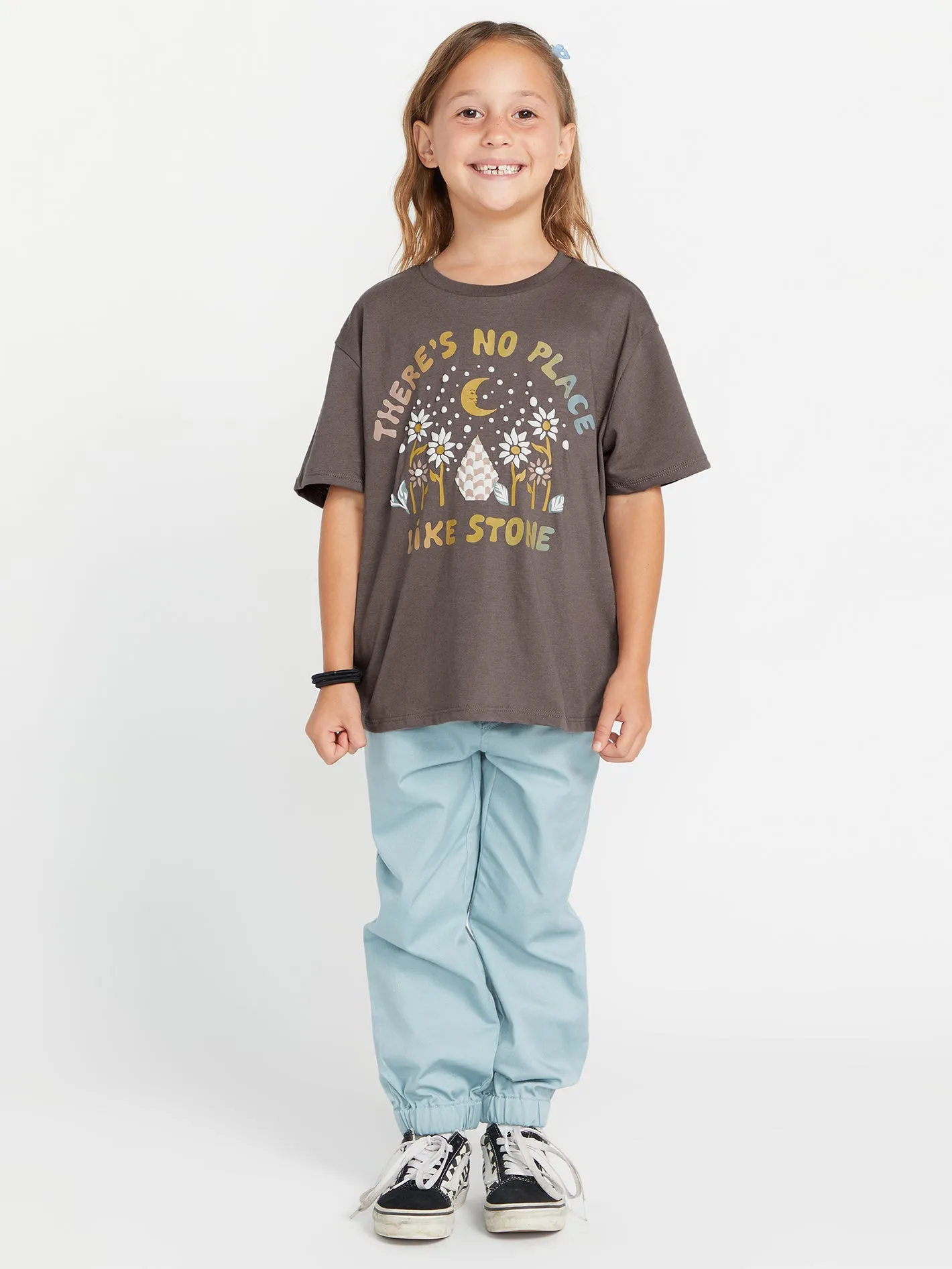 Girls Truly Stoked Boyfriend Tee - Slate Grey sold by Volcom product image thumbnail 5