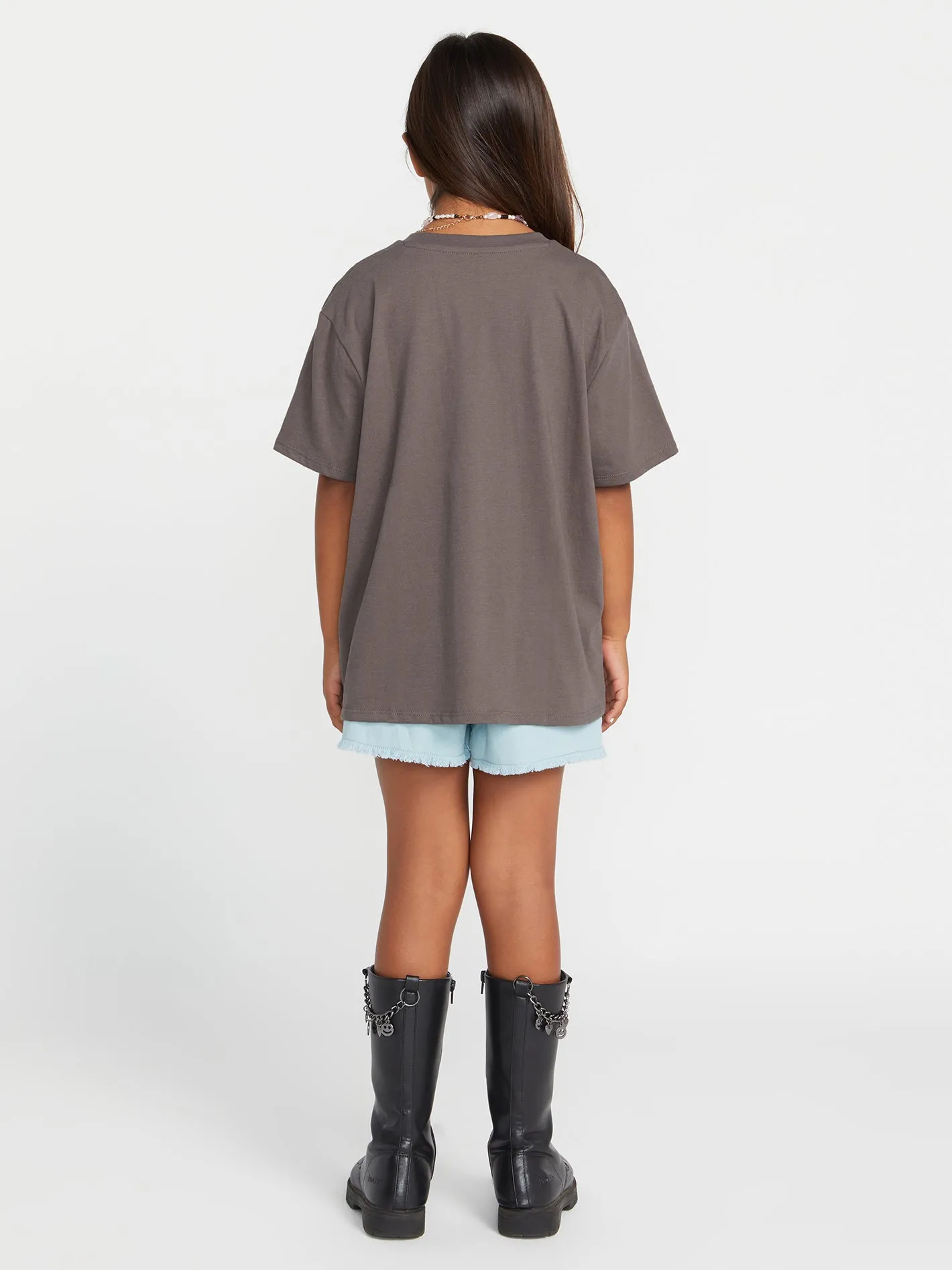 Girls Truly Stoked Boyfriend Tee - Slate Grey sold by Volcom product image thumbnail 3