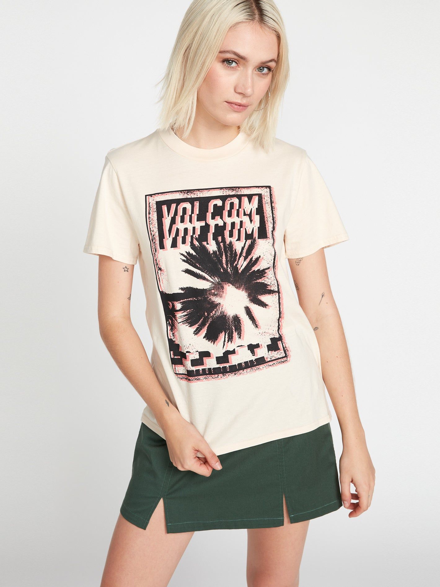 Coco Ho Boyfriend Short Sleeve Tee - Sand sold by Volcom product image thumbnail 2