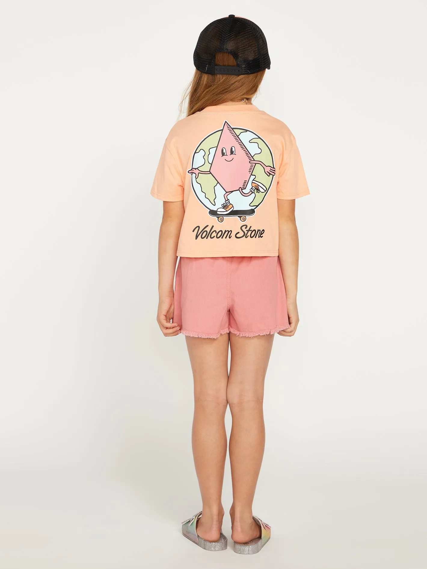 Girls Pocket Dial Tee - Melon sold by Volcom product image thumbnail 4