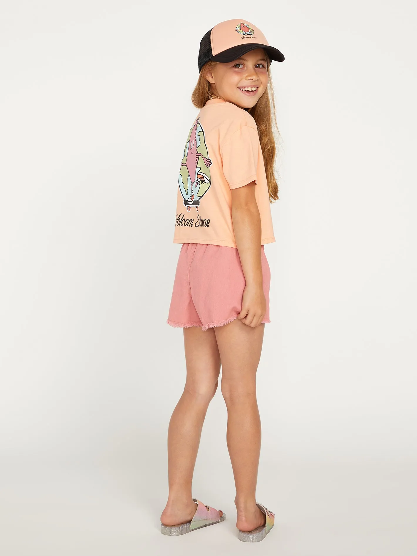 Girls Pocket Dial Tee - Melon sold by Volcom product image thumbnail 3