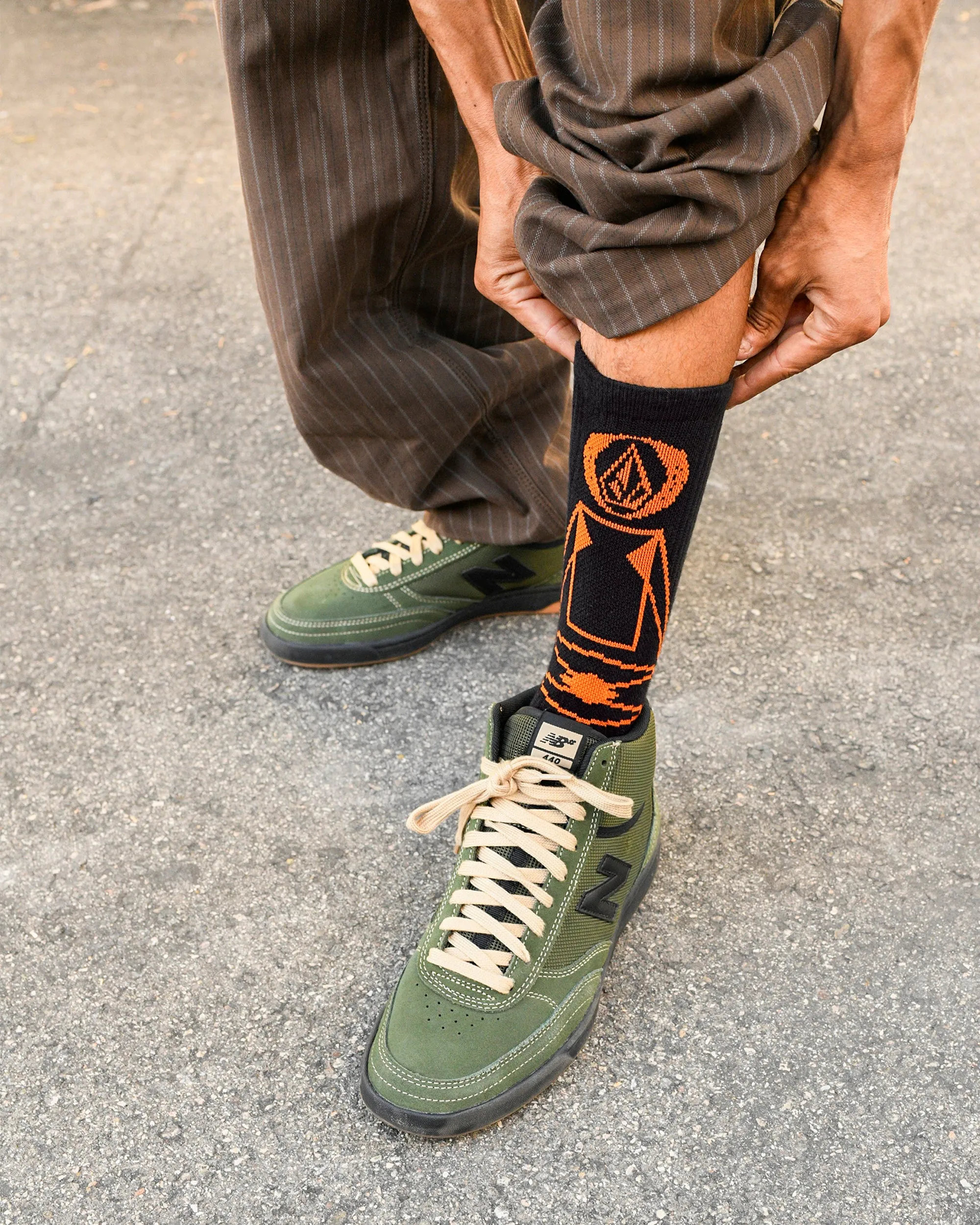 Skate Vitals Remy Stratton Socks - Black sold by Volcom product image thumbnail 3