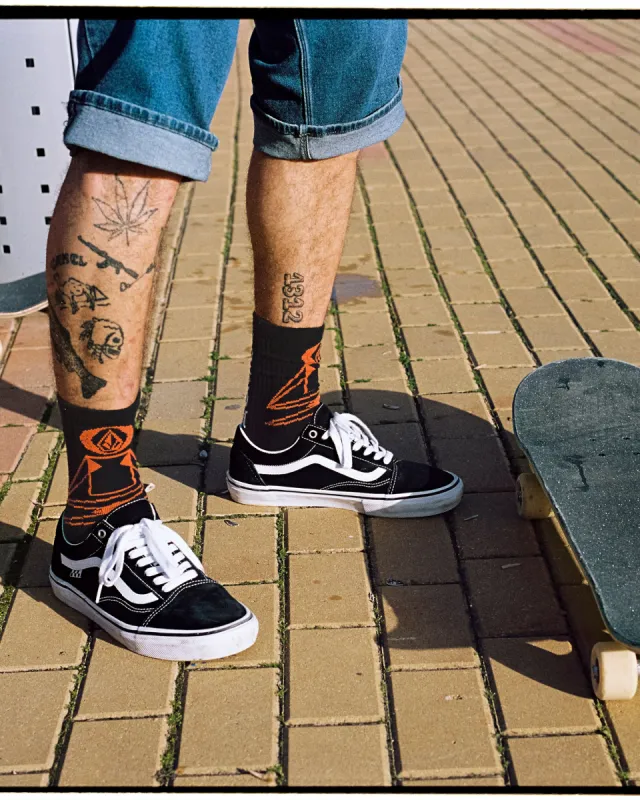 Skate Vitals Remy Stratton Socks - Black sold by Volcom
