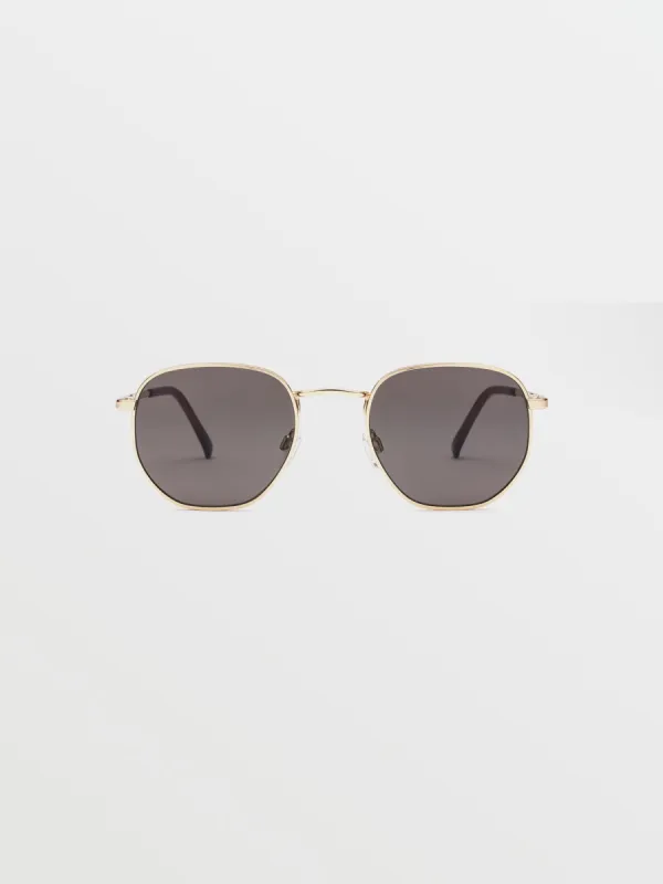 Happening Sunglasses - Gloss Gold/Gray sold by Volcom