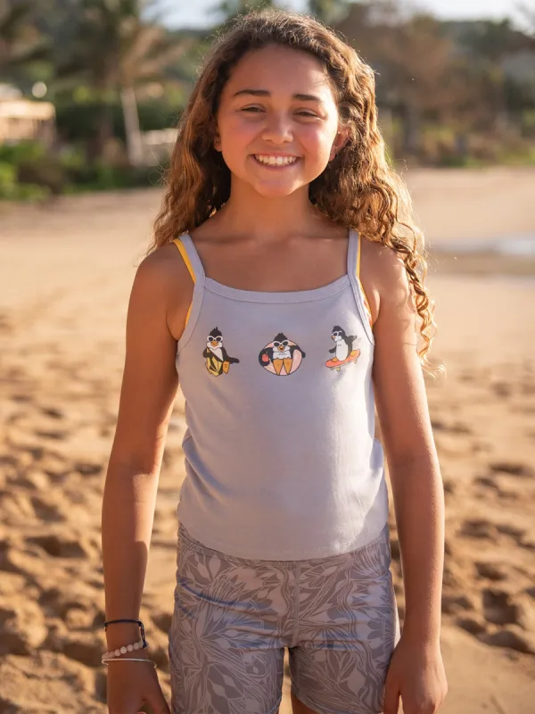 Girls 1991 Strappy Tank - Moonbeam sold by Volcom