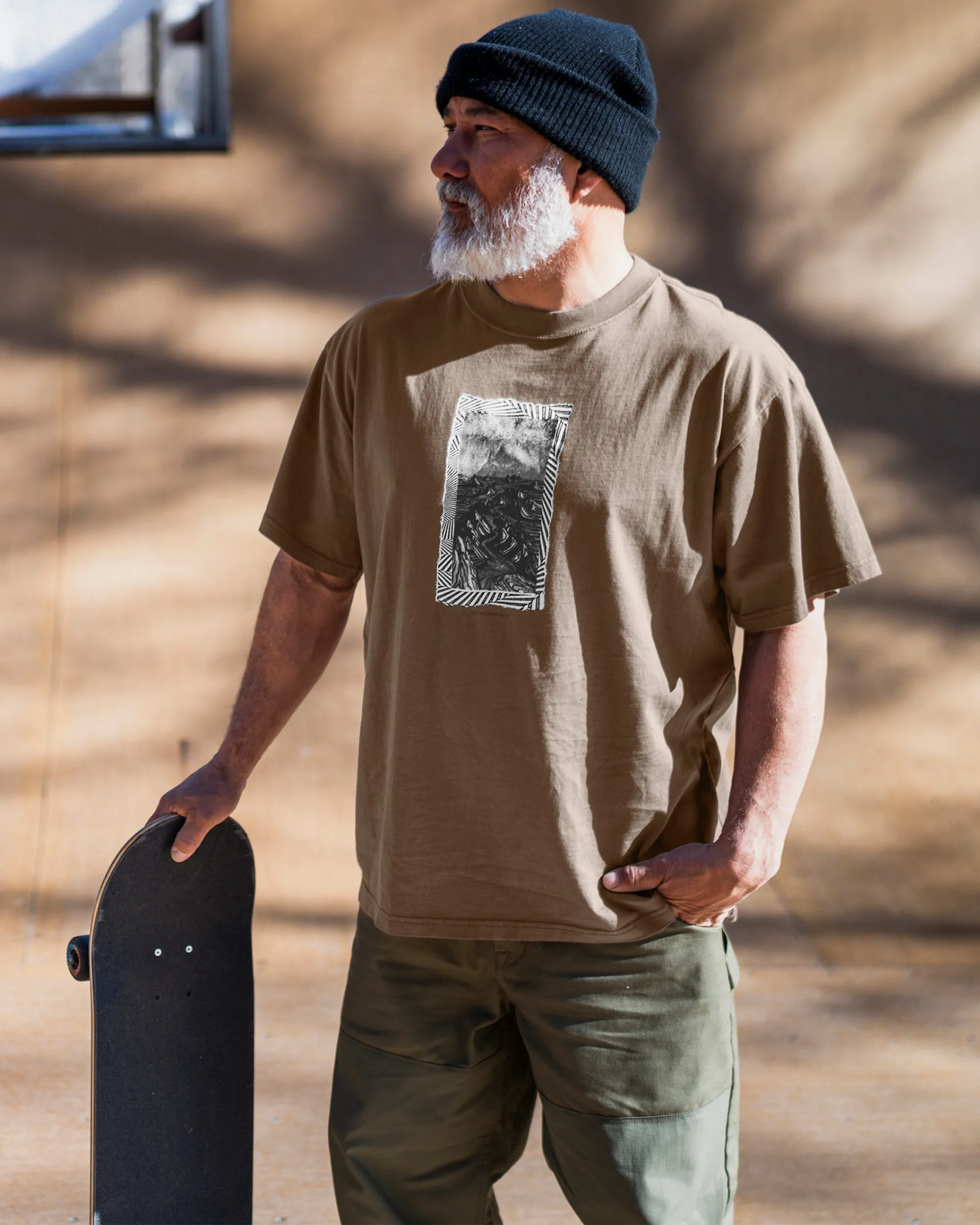 Volcom Japan by Bryan Iguchi Valley Short Sleeve Tee - Dark Earth sold by Volcom product image thumbnail 3