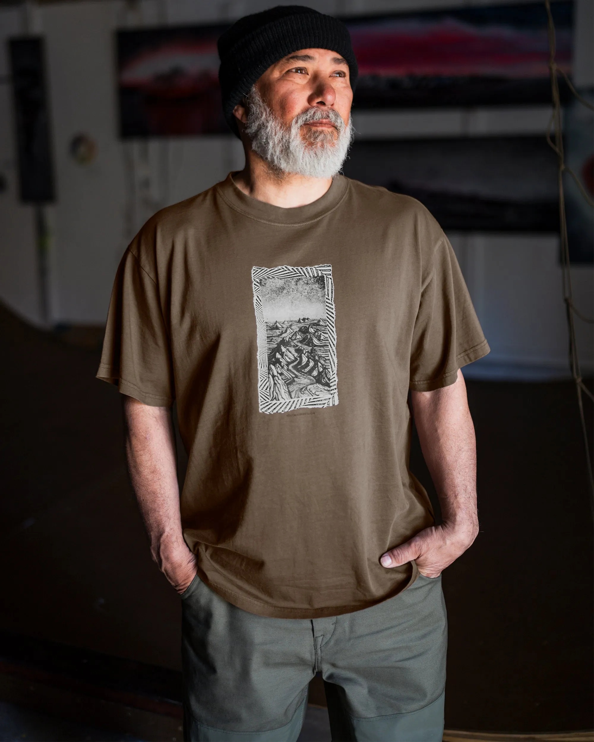 Volcom Japan by Bryan Iguchi Valley Short Sleeve Tee - Dark Earth sold by Volcom