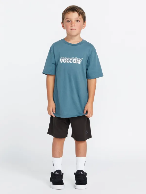 Little Boys Firefight Short Sleeve Tee - Indigo Ridge sold by Volcom